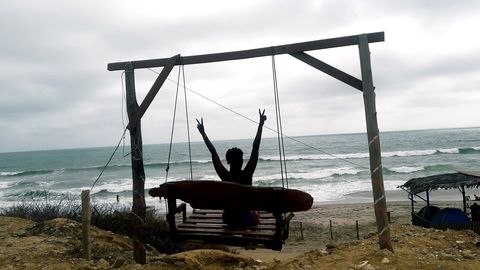 Beach at Engabao, Playas canton, Ecuador